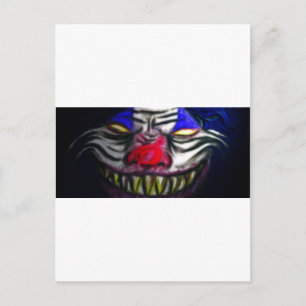 Creepy Clowm Vykort