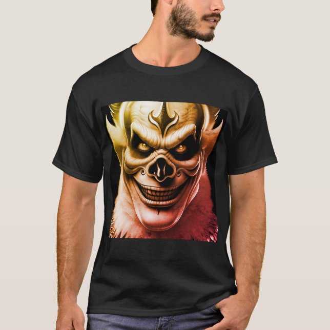 Creepy Clown 3 T Shirt (Framsida)