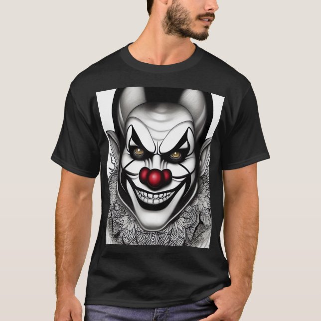 Creepy Clown 6 T Shirt (Framsida)