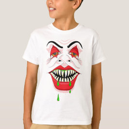 Creepy Clown Ansikte Halloween T Shirt