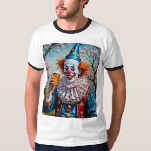 Creepy Clown Beer T-Shirt för Vår Party