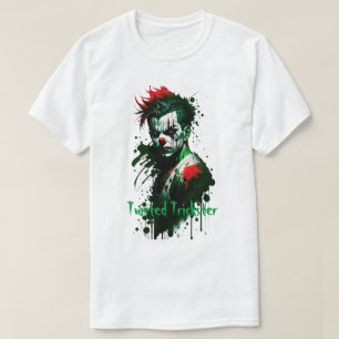 Creepy Clown Bläck Splatter T-Shirt