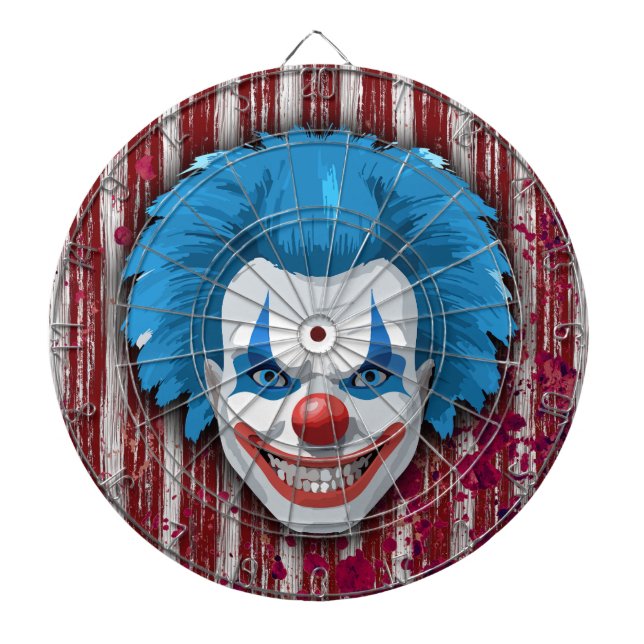 Creepy Clown Carnival Halloween Darttavla (Framsidan)
