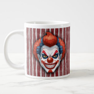 Creepy Clown Carnival Halloween Jumbo Mugg