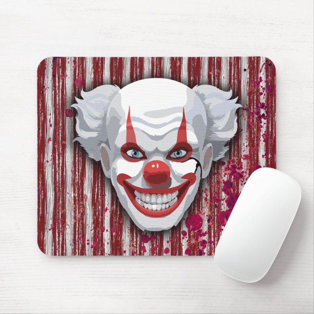 Creepy Clown Carnival Halloween Musmatta (Med mus)