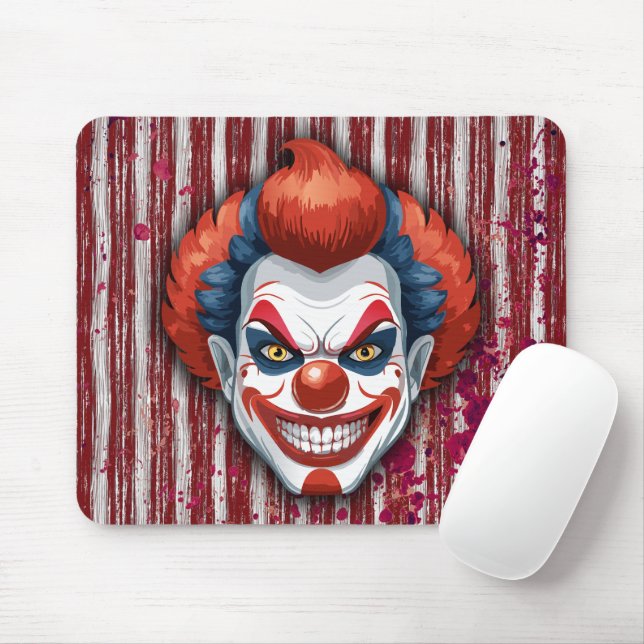 Creepy Clown Carnival Halloween Musmatta (Med mus)