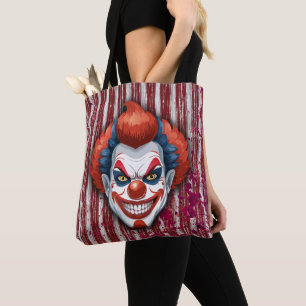 Creepy Clown Carnival Halloween Tygkasse