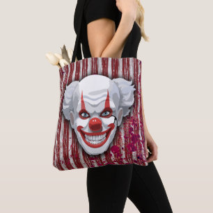 Creepy Clown Carnival Halloween Tygkasse
