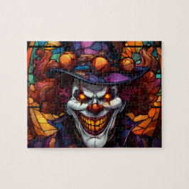 Creepy Clown Demon Halloween Jigszle puzzle Pussel