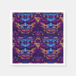 Creepy Clown Halloween Pappersservett