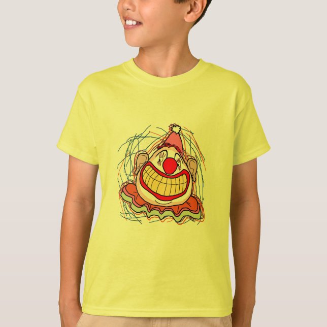 Creepy Clown Halloween T Shirt (Framsida)