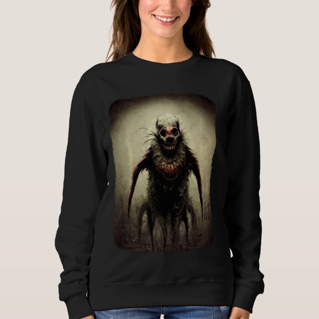 Creepy Clown Shirt Evil Scary Clown Inš Horror T (Framsida)