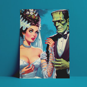Creepy Couple Vykort