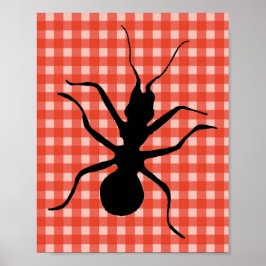 Creepy Crawly Ant Play Tablecloth Original Art Poster