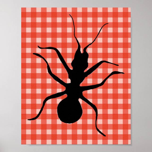 Creepy Crawly Ant Play Tablecloth Original Art Poster (Framsidan)