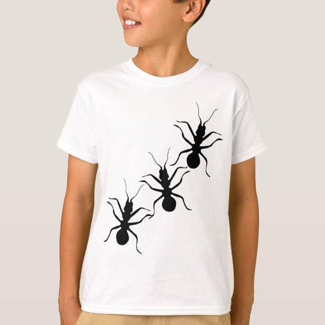 Creepy Crawly Black Ants Insektra Tee (Framsida)