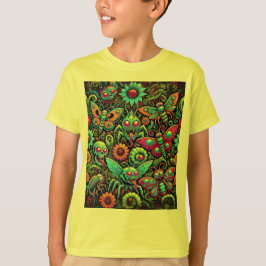 Creepy Crawly Chaos Neon Kryp Monsters T Shirt