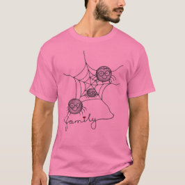 Creepy Crawly Crew – Rolig Spindelfamilj Herr T-Sh T Shirt