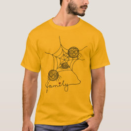 Creepy Crawly Crew – Rolig T-Shirt för Män med Spi