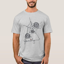 Creepy Crawly Crew – Rolig T-Shirt för Män med Spi