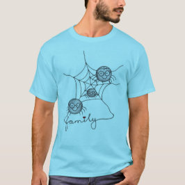 Creepy Crawly Crew – Rolig T-Shirt för Män med Spi