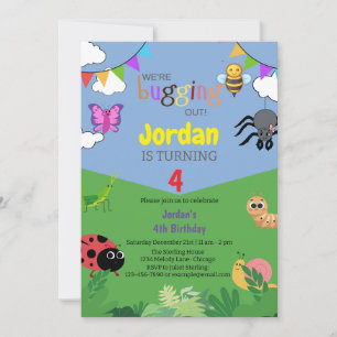 Creepy Crawly-inbjudan till Barns födelsedag från Inbjudningar