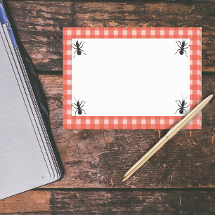 Creepy Crawly Marching Black Ant Play Tablecloth Post-it Block