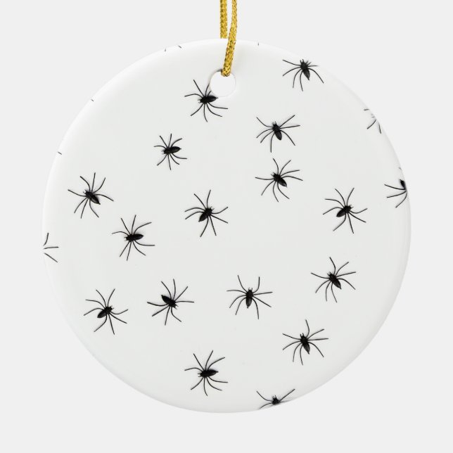 Creepy Crawly Spiders Ornament Round (Framsidan)