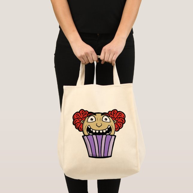 Creepy Cupcake Clown Tygkasse (Framsida (produkt))
