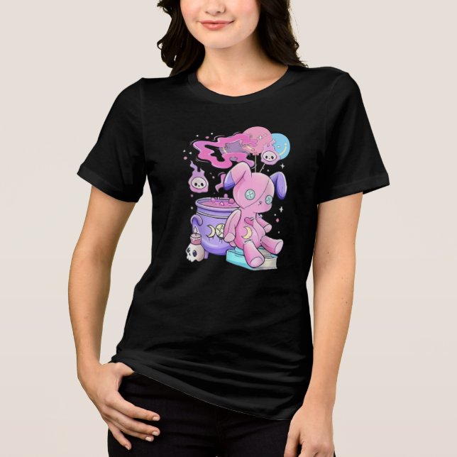 Creepy Cute Aesthetic T-Shirt Spooky Cute Graphic (Framsida)