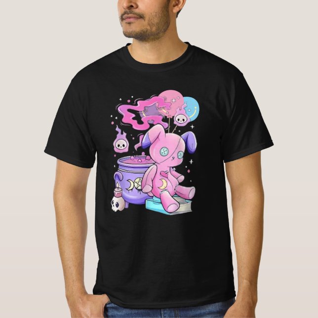Creepy Cute Aesthetic T-Shirt Spooky Cute Graphic (Framsida)