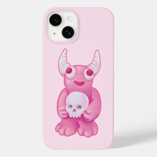 Creepy Cute Demon Rosa Skull Pastel Goth Girl (Baksida)