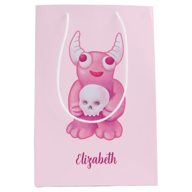 Creepy Cute Demon Rosa Skull Pastel Goth Girl Namn (Framsidan)