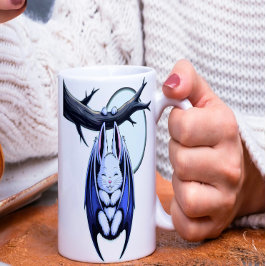 Creepy Cute Fladdermus Bunny Kaffemugg