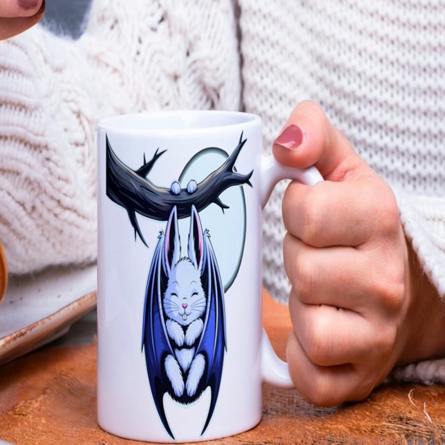 Creepy Cute Fladdermus Bunny Kaffemugg (Skapare uppladdad)