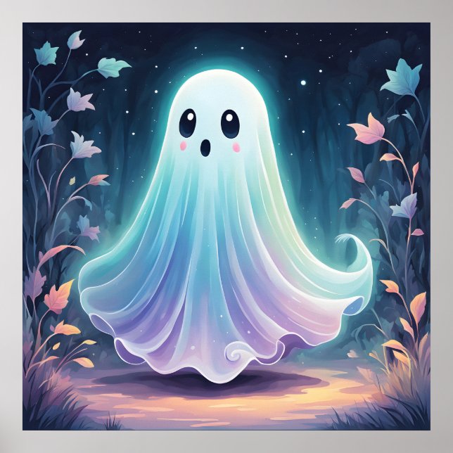 Creepy Cute Ghost Art Poster (Framsidan)