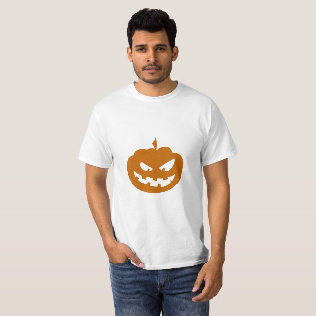 Creepy Cute Halloween Pumpkin T Shirt (Hel framsida)