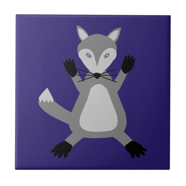 Creepy Cute Halloween Wolf Kakelplatta (Framsidan)