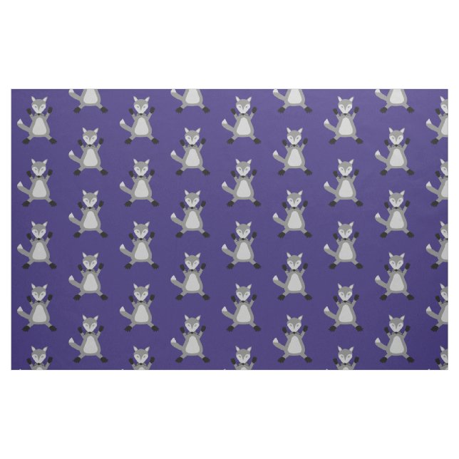Creepy Cute Halloween Wolf Tyg (Fat Quarter)
