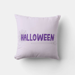Creepy Cute Happy Halloween Calligraphy Artwork Kudde
