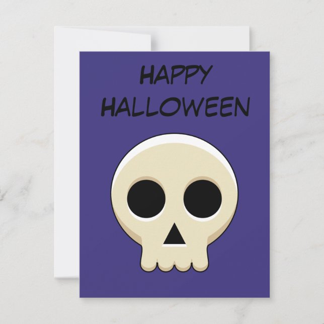 Creepy Cute Kawaii Goth Skull | Lägg till text (Framsida)