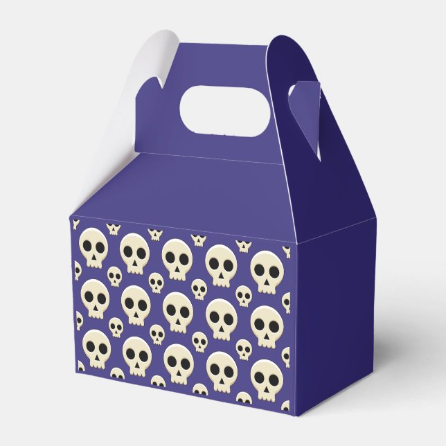 Creepy Cute Kawaii Goth Skull Pattern Presentaskar (Framsidan Sidan)