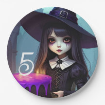 Creepy Cute, Lila Witch Birthday, Gothic Theme