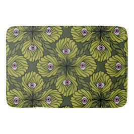 Creepy Cute Plant Vår Grönt Fantasy Art Mönster Badrumsmatta