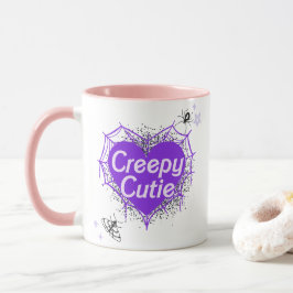 Creepy Cutie - A Spooky Cute Flickaktigt Goth Coff Mugg