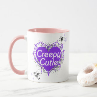 Creepy Cutie - A Spooky Cute Flickaktigt Goth Coff Mugg