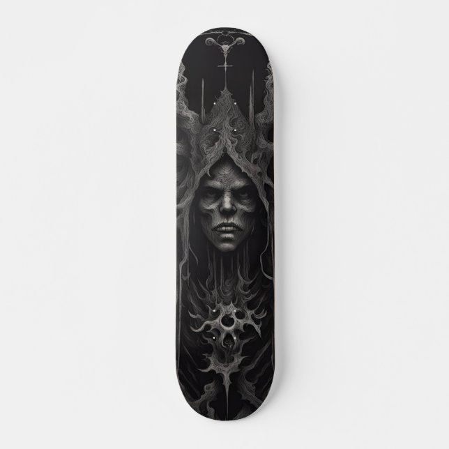 Creepy dam mini skateboard bräda 18,5 cm (Framsida)