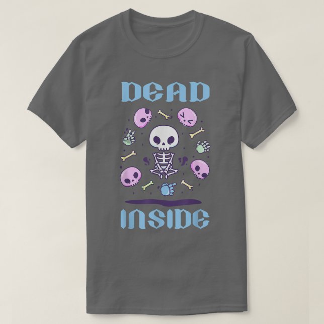 Creepy Dead inuti Pastel Goth Soft Goth emo Evil  T Shirt (Design framsida)