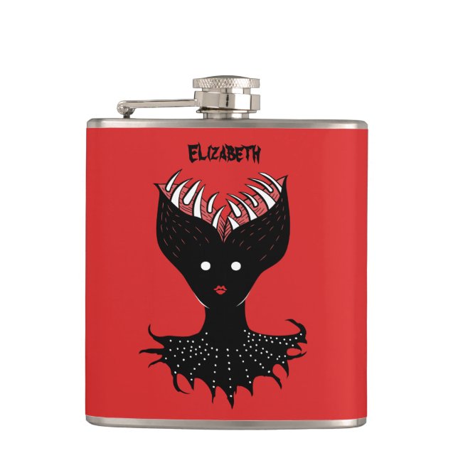 Creepy Demon Girl Gothic Character Teeth Namn Fickplunta (Framsidan)