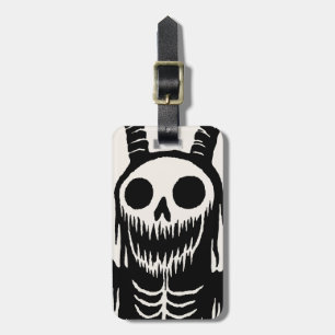 Creepy Demon Skull Bagagebricka